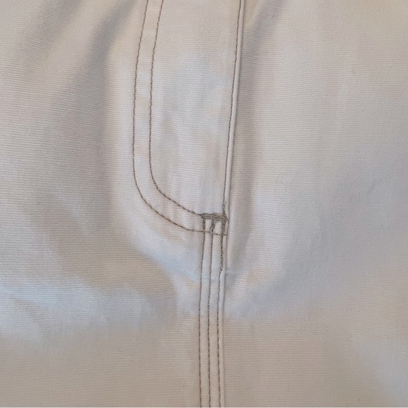 WHITEHOUSE BLACK MARKET MINI SKIRT WHITE CREAM POCKETS STRETCH PLUS SIZE 16 - Picture 7 of 7